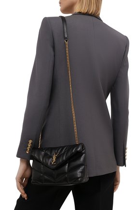 Женская сумка puffer small SAINT LAURENT черного цвета по цене 124000 руб., арт. 620333/1EL07 | Фото 2 Женская сумка puffer small SAINT LAURENT черного цвета, арт. 620333/1EL07 | Фото 2