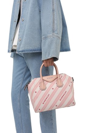 Женская сумка antigona small GIVENCHY розового цвета по цене 152000 руб., арт. BB500CB10P | Фото 2 Женская сумка antigona small GIVENCHY розового цвета, арт. BB500CB10P | Фото 2