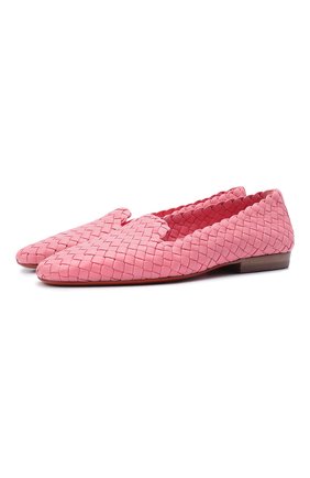Женские кожаные лоферы SANTONI розового цвета по цене 64700 руб., арт. WUJL59384HA1SECCP60 | Фото 1 Женские кожаные лоферы SANTONI розового цвета, арт. WUJL59384HA1SECCP60 | Фото 1