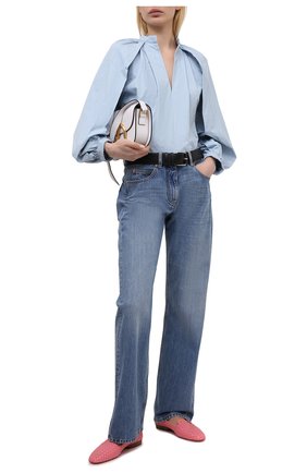 Женские кожаные лоферы SANTONI розового цвета по цене 64700 руб., арт. WUJL59384HA1SECCP60 | Фото 2 Женские кожаные лоферы SANTONI розового цвета, арт. WUJL59384HA1SECCP60 | Фото 2