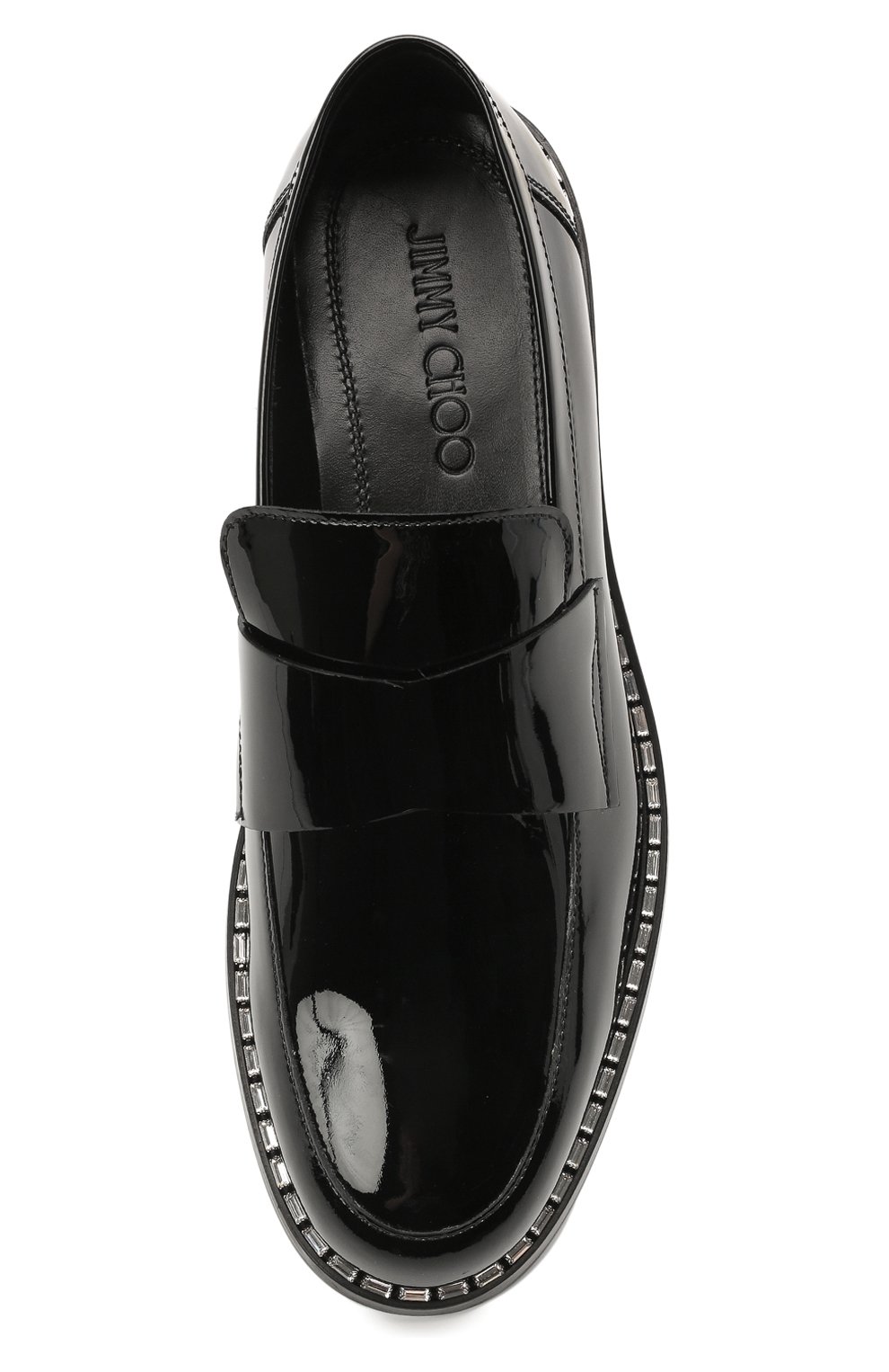Мужские кожаные лоферы bane JIMMY CHOO черного цвета, арт. BANE/XUP | Фото 5 (Материал внутренний: Натуральная кожа; Стили: Классический; Мужское Кросс-КТ: Вечерняя обувь)