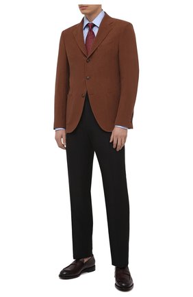 Мужской льняной пиджак LORO PIANA коричневого цвета по цене 267000 руб., арт. FAL6242 | Фото 2 Мужской льняной пиджак LORO PIANA коричневого цвета, арт. FAL6242 | Фото 2 (Материал подклада: Купро; Материал внешний: Лен; Рукава: Длинные; Длина (для топов): Стандартные; Пиджаки М: Приталенный; Стили: Кэжуэл; 1-2-бортные: Однобортные; Случай: Повседневный; Региональные ограничения белый список (Axapta Mercury): RU)