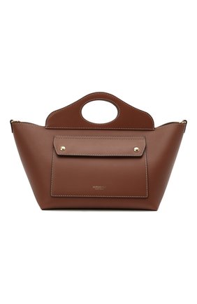 Женская сумка pocket BURBERRY коричневого цвета по цене 132000 руб., арт. 8039045 | Фото 1 Женская сумка pocket BURBERRY коричневого цвета, арт. 8039045 | Фото 1 (Материал: Натуральная кожа; Сумки-технические: Сумки top-handle, Сумки через плечо; Размер: small)