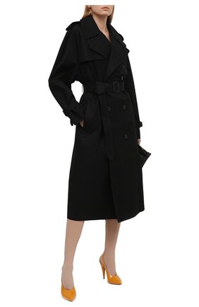Женские кожаные туфли venus SAINT LAURENT желтого цвета по цене 59950 руб., арт. 637731/1TV00 | Фото 2 Женские кожаные туфли venus SAINT LAURENT желтого цвета, арт. 637731/1TV00 | Фото 2