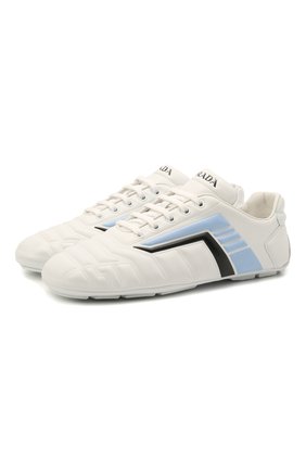 Женские кожаные кроссовки rev PRADA белого цвета по цене 65000 руб., арт. 1E505M-A21-F0AZ1-D010 | Фото 1 Женские кожаные кроссовки rev PRADA белого цвета, арт. 1E505M-A21-F0AZ1-D010 | Фото 1