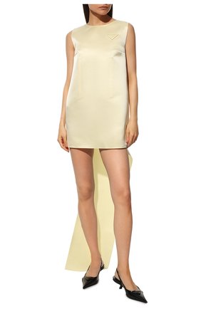 Женские кожаные туфли PRADA черного цвета по цене 71000 руб., арт. 1I565M-055-F0002-A045 | Фото 2 Женские кожаные туфли PRADA черного цвета, арт. 1I565M-055-F0002-A045 | Фото 2