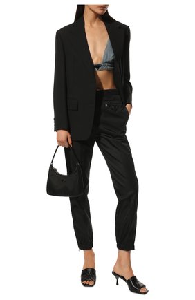 Женские кожаные мюли PRADA черного цвета по цене 66000 руб., арт. 1XX583-038-F0002-B065 | Фото 2 Женские кожаные мюли PRADA черного цвета, арт. 1XX583-038-F0002-B065 | Фото 2