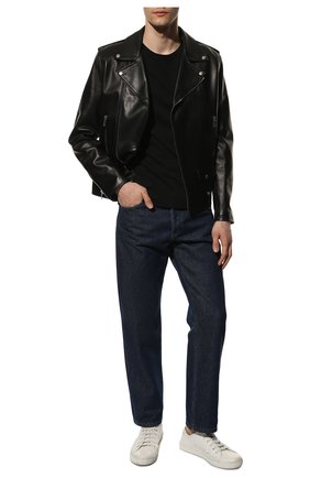 Мужские кожаные кеды malibu SAINT LAURENT белого цвета по цене 41550 руб., арт. 649250/00NG0 | Фото 2 Мужские кожаные кеды malibu SAINT LAURENT белого цвета, арт. 649250/00NG0 | Фото 2
