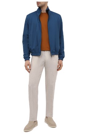 Мужские льняные брюки ERMENEGILDO ZEGNA бежевого цвета по цене 43350 руб., арт. UUI32/TT11 | Фото 2 Мужские льняные брюки ERMENEGILDO ZEGNA бежевого цвета, арт. UUI32/TT11 | Фото 2