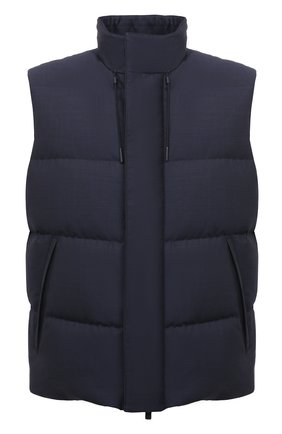 Мужской пуховый жилет ERMENEGILDO ZEGNA синего цвета по цене 242000 руб., арт. UWT97/W116 | Фото 1 Мужской пуховый жилет ERMENEGILDO ZEGNA синего цвета, арт. UWT97/W116 | Фото 1