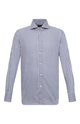 Мужская хлопковая сорочка ERMENEGILDO ZEGNA темно-синего цвета по цене 34550 руб., арт. 901232/9MS0BA | Фото 1 Мужская хлопковая сорочка ERMENEGILDO ZEGNA темно-синего цвета, арт. 901232/9MS0BA | Фото 1