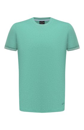 Мужская хлопковая футболка PAUL&SHARK светло-зеленого цвета по цене 15800 руб., арт. 21411055/C00 | Фото 1 Мужская хлопковая футболка PAUL&SHARK светло-зеленого цвета, арт. 21411055/C00 | Фото 1
