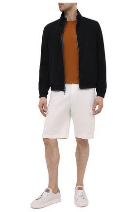 Мужские шорты из хлопка и льна LORO PIANA белого цвета по цене 55450 руб., арт. FAL6339 | Фото 2 Мужские шорты из хлопка и льна LORO PIANA белого цвета, арт. FAL6339 | Фото 2