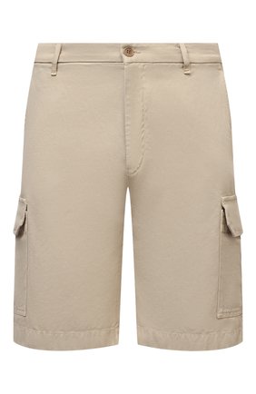 Мужские шорты из хлопка и льна LORO PIANA бежевого цвета по цене 55450 руб., арт. FAL6339 | Фото 1 Мужские шорты из хлопка и льна LORO PIANA бежевого цвета, арт. FAL6339 | Фото 1 (Материал внешний: Хлопок, Лен; Длина Шорты М: До колена; Принт: Без принта; Мужское Кросс-КТ: Шорты-одежда; Стили: Кэжуэл)