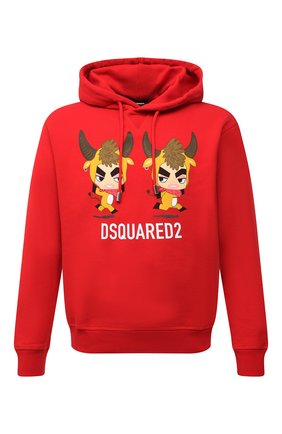 Мужской хлопковое худи DSQUARED2 красного цвета по цене 41350 руб., арт. S74GU0508/S25042 | Фото 1 Мужской хлопковое худи DSQUARED2 красного цвета, арт. S74GU0508/S25042 | Фото 1