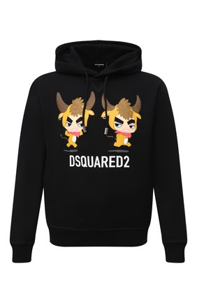 Мужской хлопковое худи DSQUARED2 черного цвета по цене 37450 руб., арт. S74GU0508/S25042 | Фото 1 Мужской хлопковое худи DSQUARED2 черного цвета, арт. S74GU0508/S25042 | Фото 1 (Длина (для топов): Стандартные; Материал внешний: Хлопок; Рукава: Длинные; Мужское Кросс-КТ: Худи-одежда; Принт: С принтом; Стили: Гранж)