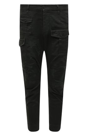 Мужские хлопковые брюки DSQUARED2 темно-зеленого цвета по цене 51250 руб., арт. S74KB0537/S39021 | Фото 1 Мужские хлопковые брюки DSQUARED2 темно-зеленого цвета, арт. S74KB0537/S39021 | Фото 1