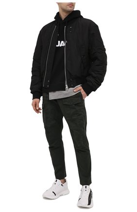 Мужские хлопковые брюки DSQUARED2 темно-зеленого цвета по цене 51250 руб., арт. S74KB0537/S39021 | Фото 2 Мужские хлопковые брюки DSQUARED2 темно-зеленого цвета, арт. S74KB0537/S39021 | Фото 2