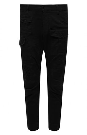 Мужские хлопковые брюки DSQUARED2 черного цвета по цене 51250 руб., арт. S74KB0537/S39021 | Фото 1 Мужские хлопковые брюки DSQUARED2 черного цвета, арт. S74KB0537/S39021 | Фото 1