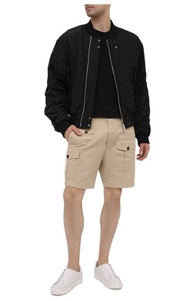 Мужские хлопковые шорты DSQUARED2 бежевого цвета по цене 43650 руб., арт. S74MU0661/S39021 | Фото 2 Мужские хлопковые шорты DSQUARED2 бежевого цвета, арт. S74MU0661/S39021 | Фото 2 (Длина Шорты М: До колена; Материал внешний: Хлопок; Мужское Кросс-КТ: Шорты-одежда; Принт: Без принта; Стили: Гранж)