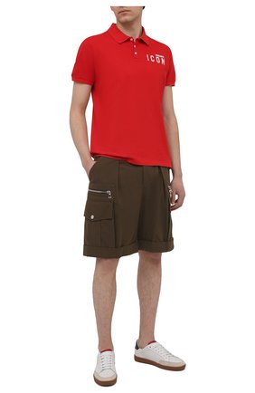 Мужское хлопковое поло DSQUARED2 красного цвета по цене 24050 руб., арт. S79GL0001/S22743 | Фото 2 Мужское хлопковое поло DSQUARED2 красного цвета, арт. S79GL0001/S22743 | Фото 2