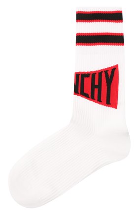 Мужские носки GIVENCHY белого цвета по цене 9485 руб., арт. BMB01W4037 | Фото 1 Мужские носки GIVENCHY белого цвета, арт. BMB01W4037 | Фото 1