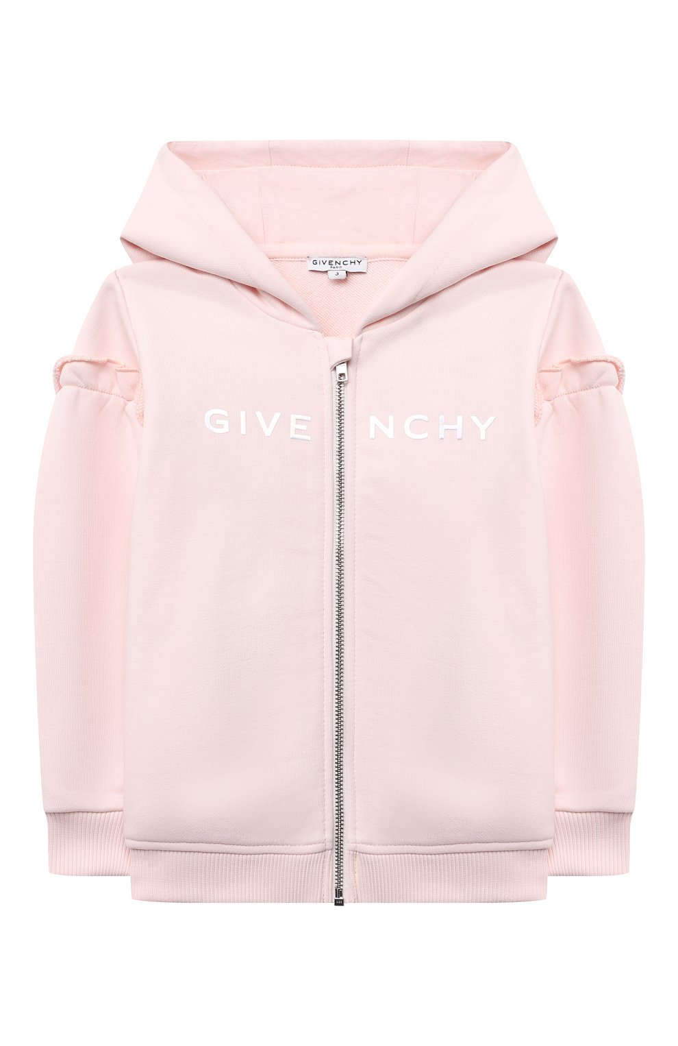 Детский хлопковая толстовка GIVENCHY розового цвета, арт. H05165 | Фото 1