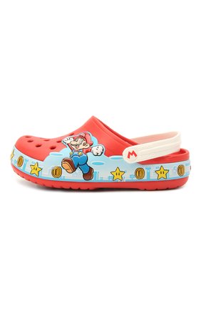 Детские сабо super mario CROCS красного цвета по цене 3800 руб., арт. 206438-8C1 | Фото 2 Детские сабо super mario CROCS красного цвета, арт. 206438-8C1 | Фото 2