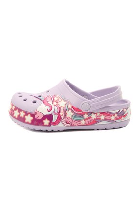 Детские сабо funlab unicorn CROCS сиреневого цвета по цене 3000 руб., арт. 206270-530 | Фото 2 Детские сабо funlab unicorn CROCS сиреневого цвета, арт. 206270-530 | Фото 2 (Материал внешний: Экокожа)