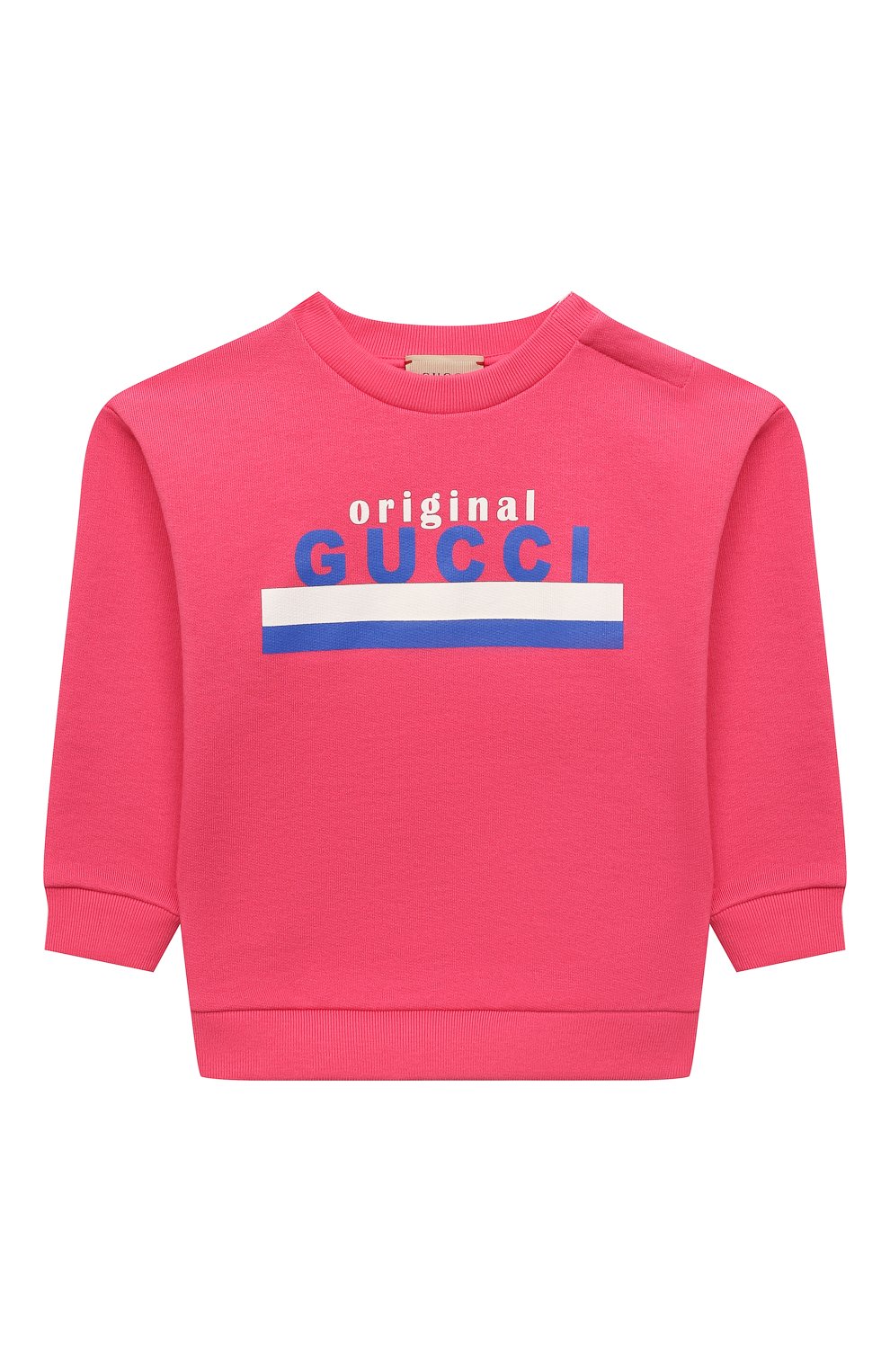 Детский хлопковый свитшот GUCCI розового цвета, арт. 629430/XJC7C | Фото 1