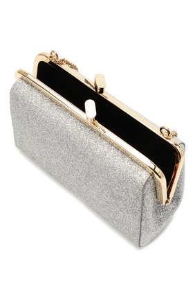 Женский клатч FURLA серебряного цвета по цене 23600 руб., арт. WB00214/A.0055 | Фото 4 Женский клатч FURLA серебряного цвета, арт. WB00214/A.0055 | Фото 4