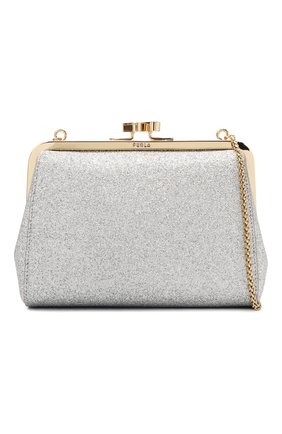 Женский клатч FURLA серебряного цвета по цене 23600 руб., арт. WB00214/A.0055 | Фото 5 Женский клатч FURLA серебряного цвета, арт. WB00214/A.0055 | Фото 5