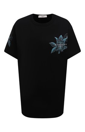 Женская хлопковая футболка GIVENCHY черного цвета по цене 49950 руб., арт. BW707Z3Z4W | Фото 1 Женская хлопковая футболка GIVENCHY черного цвета, арт. BW707Z3Z4W | Фото 1