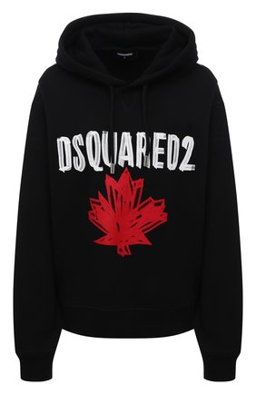 Женский хлопковое худи DSQUARED2 черного цвета по цене 37650 руб., арт. S75GU0363/S25042 | Фото 1 Женский хлопковое худи DSQUARED2 черного цвета, арт. S75GU0363/S25042 | Фото 1
