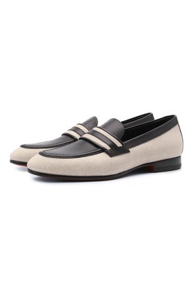 Женские кожаные лоферы SANTONI черно-белого цвета по цене 44250 руб., арт. WUSM59325BA3TLN0N01 | Фото 1 Женские кожаные лоферы SANTONI черно-белого цвета, арт. WUSM59325BA3TLN0N01 | Фото 1