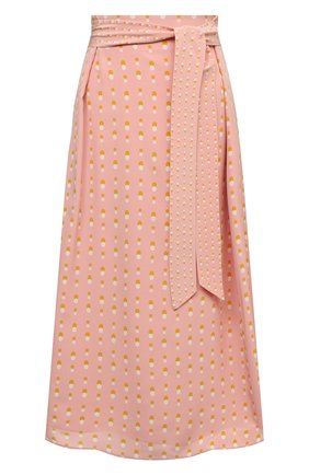 Женская шелковая юбка LORO PIANA розового цвета, арт. FAL6379 | Фото 1 (Материал внешний: Шелк; Материал подклада: Шелк; Длина Ж (юбки, платья, шорты): Миди; Стили: Романтичный; Женское Кросс-КТ: Юбка-одежда; Региональные ограничения белый список (Axapta Mercury): RU)