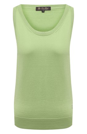 Женский топ из смеси шелка и хлопка LORO PIANA светло-зеленого цвета по цене 58050 руб., арт. FAI5014 | Фото 1 Женский топ из смеси шелка и хлопка LORO PIANA светло-зеленого цвета, арт. FAI5014 | Фото 1