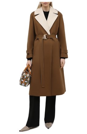 Женский хлопковый тренч LORO PIANA коричневого цвета по цене 295500 руб., арт. FAL5617 | Фото 2 Женский хлопковый тренч LORO PIANA коричневого цвета, арт. FAL5617 | Фото 2