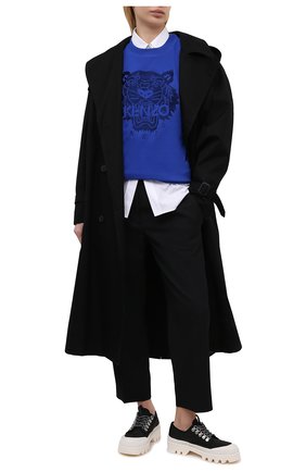 Женский хлопковый свитшот KENZO синего цвета по цене 27850 руб., арт. FB52SW9224XF | Фото 2 Женский хлопковый свитшот KENZO синего цвета, арт. FB52SW9224XF | Фото 2