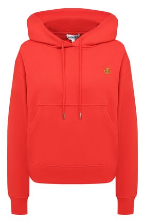 Женский хлопковое худи KENZO красного цвета по цене 29950 руб., арт. FB52SW7774ML | Фото 1 Женский хлопковое худи KENZO красного цвета, арт. FB52SW7774ML | Фото 1