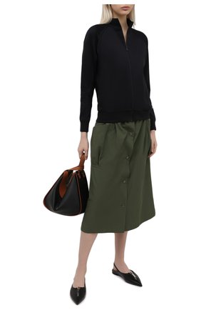 Женская юбка KENZO хаки цвета по цене 43950 руб., арт. FB52JU1545AI | Фото 2 Женская юбка KENZO хаки цвета, арт. FB52JU1545AI | Фото 2