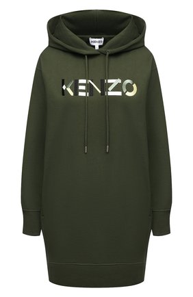 Женское хлопковое платье KENZO хаки цвета по цене 38950 руб., арт. FA62R07724M0 | Фото 1 Женское хлопковое платье KENZO хаки цвета, арт. FA62R07724M0 | Фото 1
