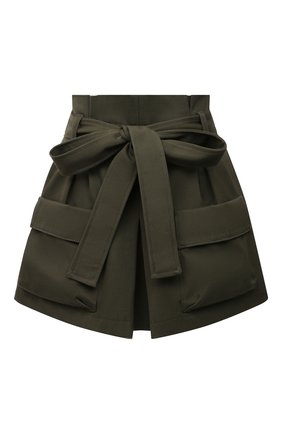 Женские шорты из хлопка и шерсти REDVALENTINO хаки цвета по цене 47150 руб., арт. VR3RFE35/4R9 | Фото 1 Женские шорты из хлопка и шерсти REDVALENTINO хаки цвета, арт. VR3RFE35/4R9 | Фото 1