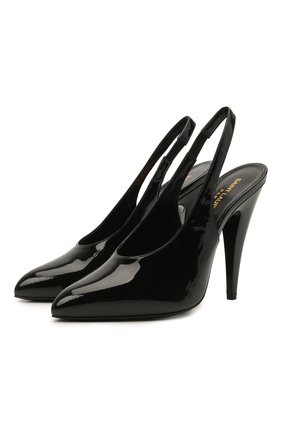 Женские кожаные туфли venus SAINT LAURENT черного цвета по цене 54600 руб., арт. 637731/1TV00 | Фото 1 Женские кожаные туфли venus SAINT LAURENT черного цвета, арт. 637731/1TV00 | Фото 1 (Материал внутренний: Натуральная кожа; Каблук высота: Высокий; Подошва: Плоская; Каблук тип: Шпилька)