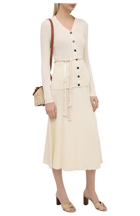 Женские кожаные мюли bianca SAINT LAURENT бежевого цвета по цене 57350 руб., арт. 652739/20500 | Фото 2 Женские кожаные мюли bianca SAINT LAURENT бежевого цвета, арт. 652739/20500 | Фото 2