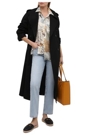 Женского домашние туфли GUCCI черного цвета по цене 59950 руб., арт. 645757/17T40 | Фото 2 Женского домашние туфли GUCCI черного цвета, арт. 645757/17T40 | Фото 2