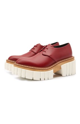 Женская дерби emilie STELLA MCCARTNEY красного цвета по цене 68900 руб., арт. 800268/W0YG0 | Фото 1 Женская дерби emilie STELLA MCCARTNEY красного цвета, арт. 800268/W0YG0 | Фото 1