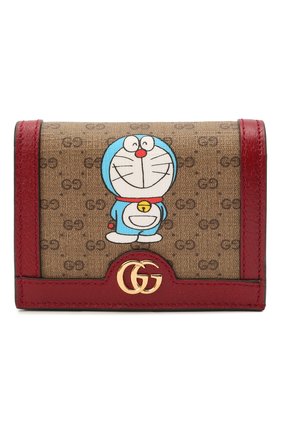 Женский футляр для пластиковых карт doraemon x gucci GUCCI красного цвета по цене 35500 руб., арт. 647788/2TWAG | Фото 1 Женский футляр для пластиковых карт doraemon x gucci GUCCI красного цвета, арт. 647788/2TWAG | Фото 1