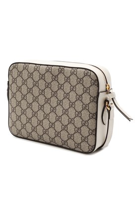Женская сумка gg 1955 horsebit GUCCI белого цвета по цене 115900 руб., арт. 645454/92TCG | Фото 3 Женская сумка gg 1955 horsebit GUCCI белого цвета, арт. 645454/92TCG | Фото 3