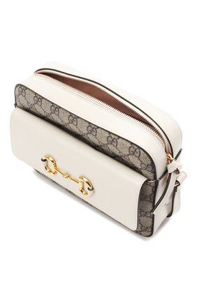 Женская сумка gg 1955 horsebit GUCCI белого цвета по цене 115900 руб., арт. 645454/92TCG | Фото 4 Женская сумка gg 1955 horsebit GUCCI белого цвета, арт. 645454/92TCG | Фото 4